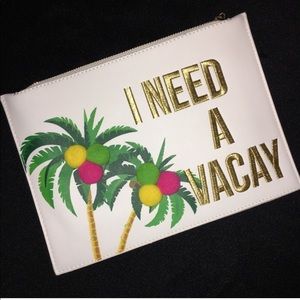 “I Need a Vacay” Make-up Bag/ Pouch